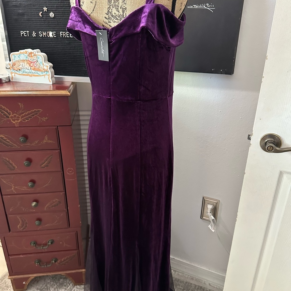 🆕Candalite Purple Velvet Gown - Picture 12 of 15